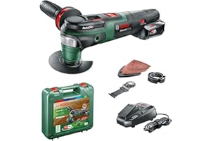 Bosch Home and Garden 0603104001 AdvancedMulti 18 Utensile Multifunzione a 1 Batteria, 18 V, Verde