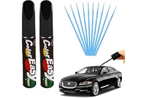 Cutiolly Stylo Peinture Voiture,2pcs Stylo Retouche Peinture Carrosserie,Stylos Retouche Peinture Noir Brillant,Stylos Rayure Voiture,Anti Rayure