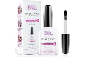 PICS NAILS TIRA FUORI LE UNGHIE Base e Top Coat Semipermanente e Gel Unghie 10 ml Uv/Led - Lo Smalto Gel Trasparente Doppia Funzione! Universale x Tutte Le Marche di Smalti Semipermanenti e Gel o Nail Art.