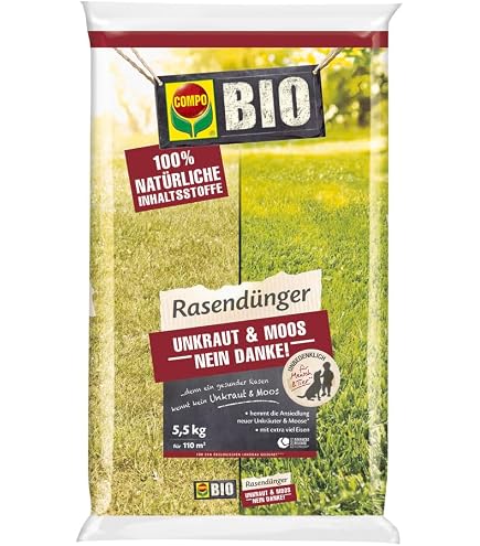 COMPO Rasendnger gegen Unkraut+Moos Komplett-Pflege 6 kg fr 200 m :  Amazon.de: Garten