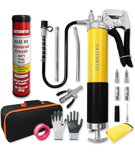 Manual Mini Grease Gun Kit By Better Boat - 3oz Cartridge For Marine & Automotive Use