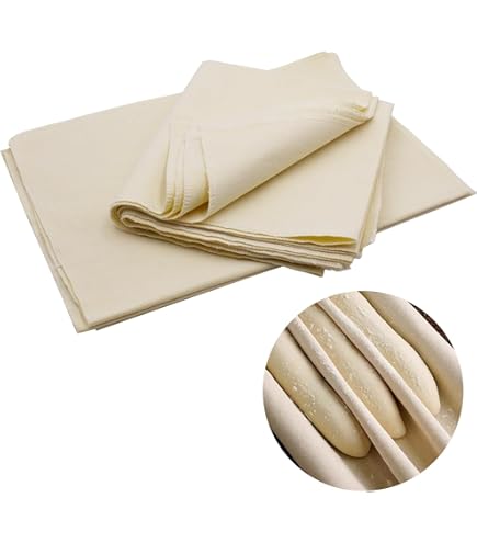 2 Pièces Tissu De Boulanger En Lin, Coton Tissu De Boulanger Professionnel Réutilisable Couche De Lin