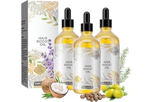 INGZY Huile pour la Pousse des Cheveux, Serum Romarin Cheveux à l'Huile de Ricin et d'Huile de Coco, Nourrit Le Cuir Chevelu, Huile Capillaire pour Pousse Cheveux Très Rapide (3 x 60ml)