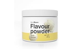 GymBeam Flavour Powder 250g: Polvere per Aromatizzare con Alto Contenuto di Fibre, Aroma Delizioso per Cibi e Bevande, Solo 10 Calorie per Porzione (250 g (1er pack), Vanilla Ice Cream)