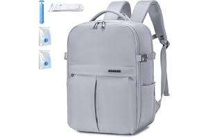 SPAHER 25L Plecak Podróżny Kabiny Samolotu 40x30x20cm Wizzair Vueling Szkolny Plecak na Laptopa 15,6 z 2 Torbami Próżniowymi Mężczyzna Duży Antykradzieżowy Kobieta Wodoodporny