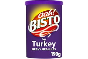 Bisto Flavoursome & Delicious Turkey Gravy Granules for Hearty Family Mealtimes, 190 g Drum (Pack of 1)
