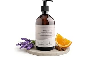 ENA Living Cedar Scented Hand Wash | 500ml | Hand Wash for All Skin Types | Luxury Hand Wash with Sweet Orange, Lavender and Cedar Oils | Moisturising Hand Wash with Aloe Vera and Castor Oil