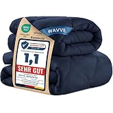 WAVVE Duvet Filling 220 x 240 cm for 135 cm Beds 150 cm Set of 2 Summer 150 g/m&sup2; + 4 Seasons 300 g/m&sup2; = Winter 450 g/m&sup2; Fibre