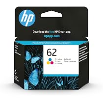 HP 62 Tri-colour Original Ink Cartridge | Compatible with HP