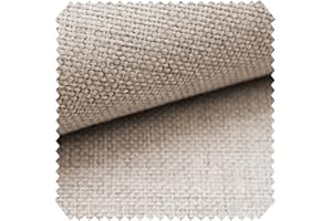 novely® MUDAU - Grob Gewebter Polsterstoff - Melierter Möbelstoff mit Flachgewebe - Pflegeleichte Meterware 1lfm Farbe: 02 Beige