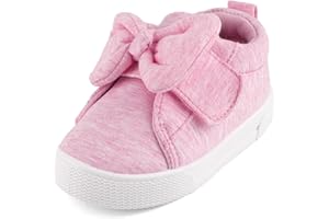 Cheerful Mario 1-5 Years Baby Girls Sneakers First Walking Shoes Toddlers Little Girls Soft Canvas Shoes Breathable Trainers with Cute Bowknow