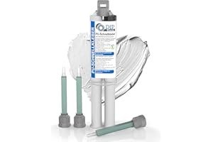 DIP-Tools PU-Schnellkleber 2-Komponenten 25g inkl. 3 Mischdüsen, 2K Kleber extra stark & schnelltrocknend, Klebstoff Metallkleber Reparatur Plastikkleber Kunststoffkleber Epoxidharz (1x25ml)