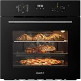 COMFEE Multi-function Recessed Electric Pizza Oven, Convection, 1 Tray and 1 Grid, Aquactive Cleaning, 70L, 7 Functions, Enam