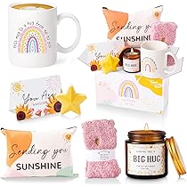 Coffret Cadeau Tournesol Pour Femme - Panier, Serviette, Collier, Tasse Et Plus, Idée Cadeau Anniversaire Ou Fête