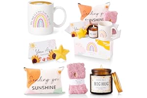 MUJUZE "Hug" prezenty dla kobiet, pozytywny zestaw prezentowy dla dziewczyny, dobre prezenty poprawiające, najlepsza przyjaciółka, współpracownika, siostra, zachęcający zestaw urodzinowy dla kobiet