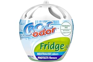 CROC ODOR Ambientador y Absorbedor de Olores para Nevera: Solución XL Eficaz para un Frigorífico Fresco