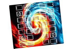 Paramint Dual Chaos - For Yugioh Playmat by Mad Hand - Compatible with Yu-Gi-Oh, TCG - Two-Player Master Rule Duel Field Zones, Large 2-Player Card Game Mat - Play Mat Art Designs & Accessories