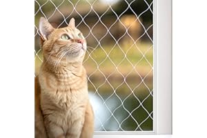 lionto Red para Gatos Red de Seguridad balcón Red de protección Gatos, (S) 3x4 m