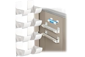 HJYDGJ Lot de 8 supports de sacs poubelle muraux non perforés - Organisateur de cuisine - Support de sac poubelle mural - Distributeur de sacs poubelle - Longueur réglable - Autocollant