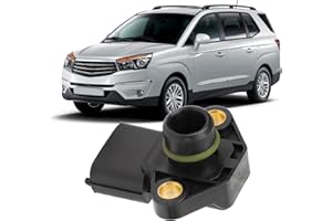 MAJATOU Capteur de Pression de Suralimentation de Voiture, Capteur de Pression de Suralimentation 6675420017 Remplacement du Capteur de Pression Absolue du Collecteur de Carte Haute Performance pour Ssangyong
