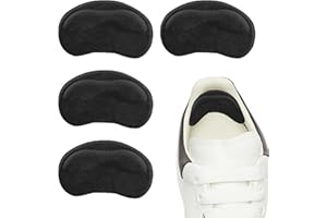 HDXH 4 PCS Heel Cushion Pads,Heel Grips,Heel Grips for Ladies Shoes,for High Heels,Running Shoes etc.Ensure That They Stay Safe in Various Activities Such as Dancing,Shopping etc(Black)