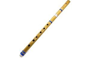 ER@DIUS Indische Bambusflöte, Fipple-Flöte, 43 cm, Bansuri_Klarinette, Musikinstrument (43 cm Fipple)