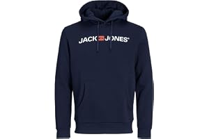 JACK & JONES herr Tröja med huva Jjecorp Logo Sweat Hood Noos