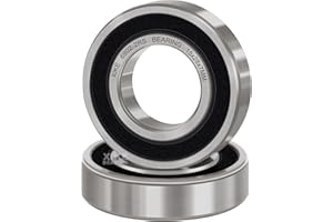 XiKe 6902-2RS Roulements à billes étanches 15x28x7mm, Acier au chrome｜Pré-lubrifié｜Double joint caoutchouc｜6902RS Roulements à billes à gorge profonde, Paquet de 2.