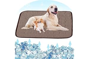 Fueegue Kühlmatte für Hunde Haustier Kühlmatte Hund Hundematte Bett Kühldecke Kühlkissen für Katzen Waschbar Haustiere