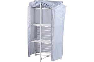 TARRAPU Heated Airer Cover for 3-Tier Airers: Premium Clothes Airer Cover for 3-tier Heated Drying Rack and Clothes Horse, Helps Speed Up Drying, Fits Drysoon, Black and Decker and More