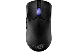 ASUS ROG Harpe Ace Extreme - Ratón inalámbrico Gaming, diseño de Fibra de Carbono, 47 g, Sensor óptico AimPoint Pro 42K, microinterruptores ópticos, ROG Polling Rate Booster, Esports y FPS, Negro