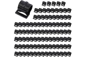 JOTEKONOBY 100pcs Cclips Tent Plastic Caravan Awning Tent Camping Hooks Inner Pole Hanger (17MM)