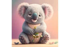 DOMROM Diamond Painting Kits for Adults, Koala Diamond Art Kits Full Round Drill 5D Diamond Painting Art, Animal Diamond Gem Dots Art and Crafts for Gift Home Wall Decor 30x30cm