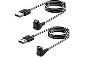 2 Pack 3.3FT / 1m Ladekabel Ladegerät für Garmin vivoactive 5 4 3, Forerunner 55,255,265,945,965, Fenix 8 E 7 6 5, Venu 3 3s, epix Gen 2, Instinct 2, Upgraded Horizontale Ladekabel für Garmin Uhr