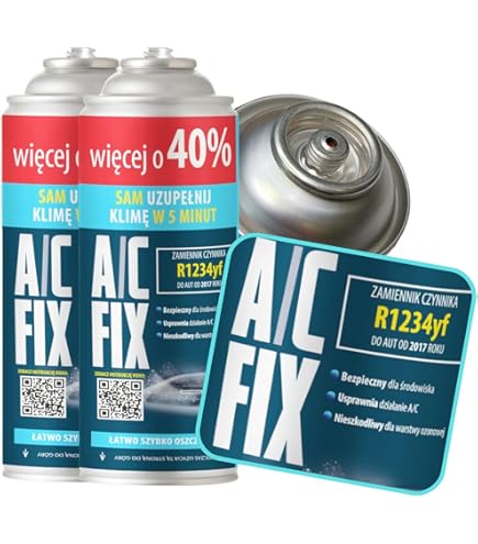 EasyKlima AC navulset starterpack met LeakStop, airconditioningsgas, snelle en gemakkelijke airco reparatie en hergaskit voor auto's gemaakt van 1995 tot 2016