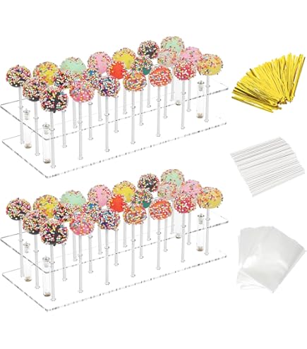 Set Supporto Cake Pop Con 200 Steli - 20 Fori Per Feste E Decorazioni - Foto 13