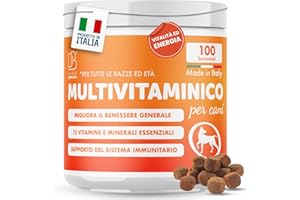 DBLABO Db Labo Multivitaminico Cane 100 Bocconcini Per Facile Assunzione - Integratori per Cani Completi - 15 Vitamine per Cani e Minerali Essenziali - Integratori per Cane Pelle e Pelo, Sistema Immunitario