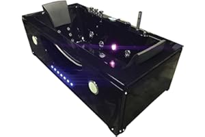 GRAFICA MA.RO SRL BAIGNOIRE BALNEO BAIN Model Hypnotic 180 x 90 cm ANGLE TOURBILLON MASSANTE SPA 2 PERSONNES CHROMOTHERAPIE