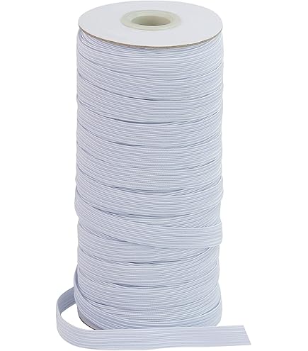 Unique Bargains 1 Pouce X 14 Yards Bobine Élastique Tricotée Bande Élastique Plate Pour Couture, Blanc