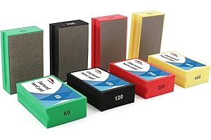 HOMESOM 4PCS Diamante Mano Lucidatura Pad Elettrolitico Diamante Strumenti Pad Per Grante MarbIe Pietra Vetro