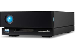 LaCie 1big Dock, 20 To, Disque dur externe – Thunderbolt 3 USB 3.1 USB 3.0, 7 200 tr/min, disques d'entreprise, pour ordinateurs de bureau Mac et PC, récupération des données (STHS20000800)