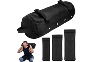 Kugooyi Fitness Sandbag Set for Strength Workout, 5-30kg Filled Power Bags with 3 Inner Bags, 6 Handles for Strength Powerlifting Running Heavy Workout Home Gym Weighted Exercise