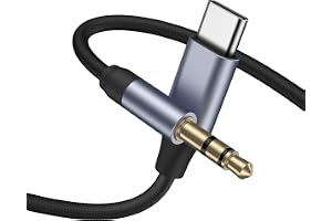 Tobfit Aux-kabel USB C, USB C till uttag Aux hörlurskabel för Samsung Galaxy S26 S25 S24 S23 S22 S21 S20 FE S10 S9 A57 A56 A5