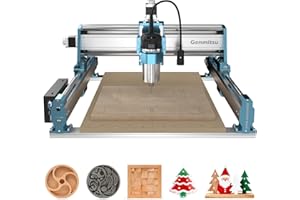 Genmitsu CNC-Fräsmaschine 4040-PRO MAX zum Fräsen von Holz, Metall und Acryl, GRBL-Steuerung, 3-Achsen-Graviermaschine mit 710-W-Trimmer und Linearschienenantrieb