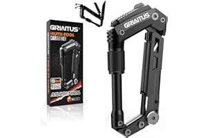 GIRIAITUS Moschettone Portachiavi 8en1 Multitool Coltello Multiuso Pesante Moschettoni Arrampicata Con Apribottiglie Righello Sega Cacciavite Idee Regalo Natale Uomo Donna Per Amaca, Borse, Zaino, Campeggio