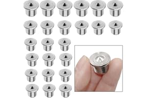 TADPOLEZ 24Pcs Centros De Clavijas De Madera,Punto De Centro De Espiga Sólido Clavija Central Para Herramientas Carpinteria Herramienta De Alineación De La Espiga De Centros De Pasador De Madera (6/8/10/12 mm)