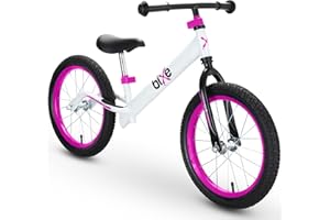 Bixe 12 Zoll Kinder Laufrad - Aluminium Fahrrad ohne Pedale mit Luftreifen - Balance Bike für Kinder und Kleinkinder im Alter von 18 Monaten bis 6 Jahren - Ultraleicht