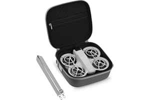 Flymile Neo Carrying Case, Small Shoulder Bag for DJI Neo Drone, Portable PU Bag for DJI Neo Drone and Batteries Accessories(Grey)