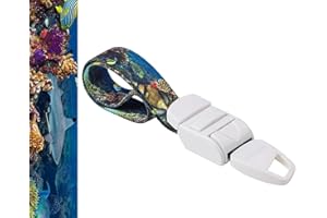 Rolseley Medizinisches Tourniquet mit Korallenriff/Ozeanfisch-Muster mit ABS-Kunststoff-Schnalle, latexfrei, elastisches Band, perfekt für Ärzte, Krankenschwestern, Studenten und Sanitäter