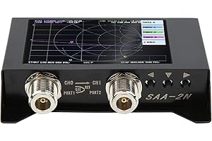 SOCOBETA Analizador de Antena NanoVNa V2, Analizador de Antena de Pantalla Grande, Analizador de Red Vectorial 3G Fácil de Montar para Componentes Electrónicos de Pantalla Grande SAA2N